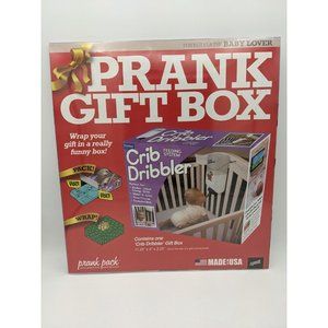 2 Prank Baby Shower Gift Box Fake "Crib Dribbler" Funny Surprise Joke Gag Box